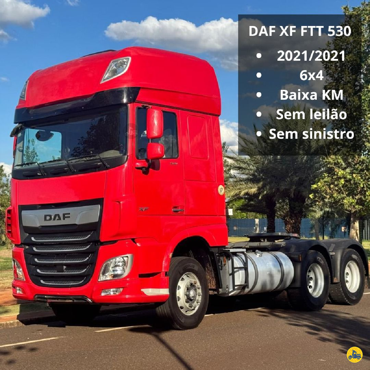 CAMINHAO DAF DAF XF FTT 530 Cavalo Mecânico Cavalo 6x4 Rodorio Implementos Rodoviários - NOMA RIO VERDE GOIAS GO